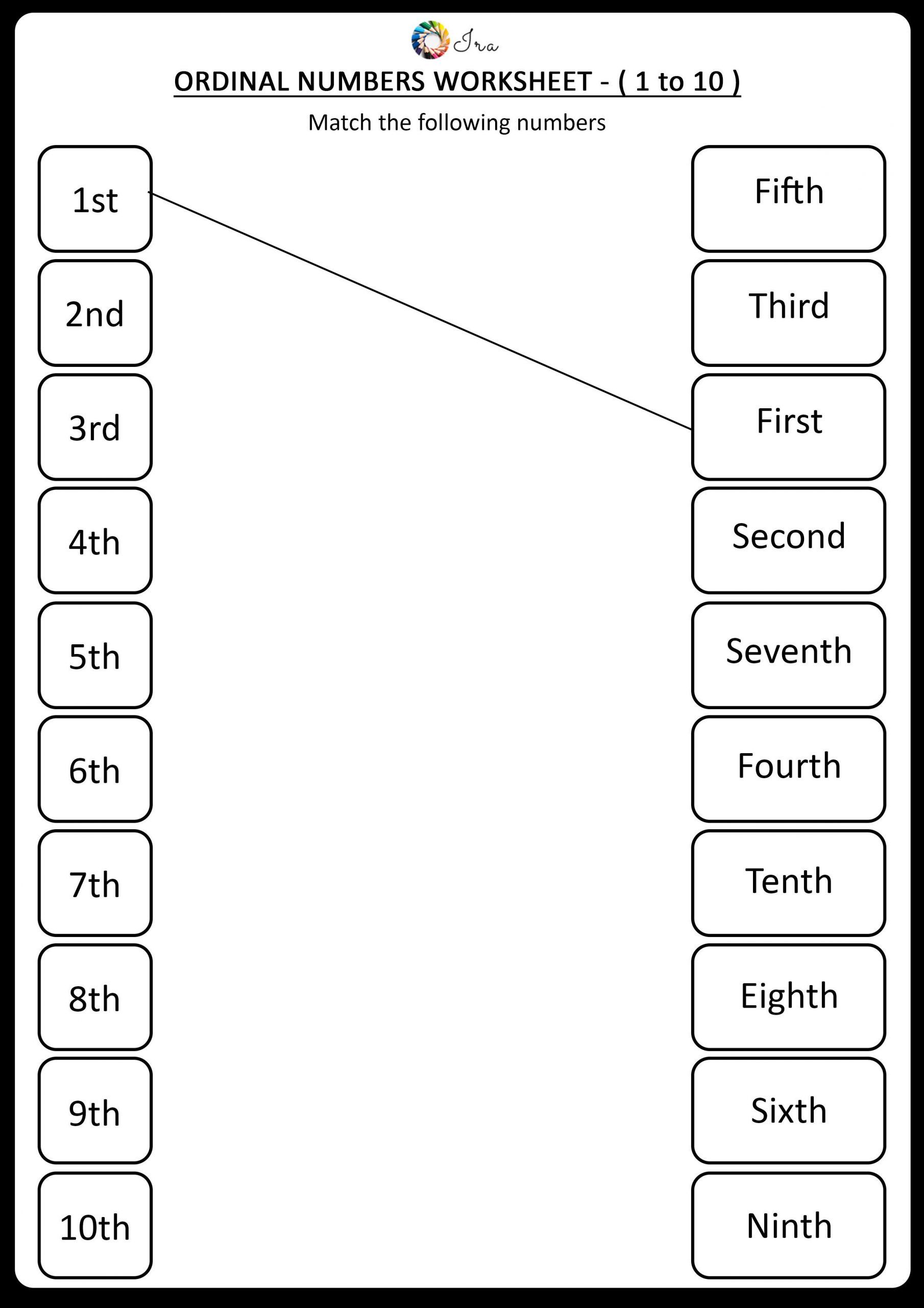 60 Worksheet About Ordinal Numbers 46