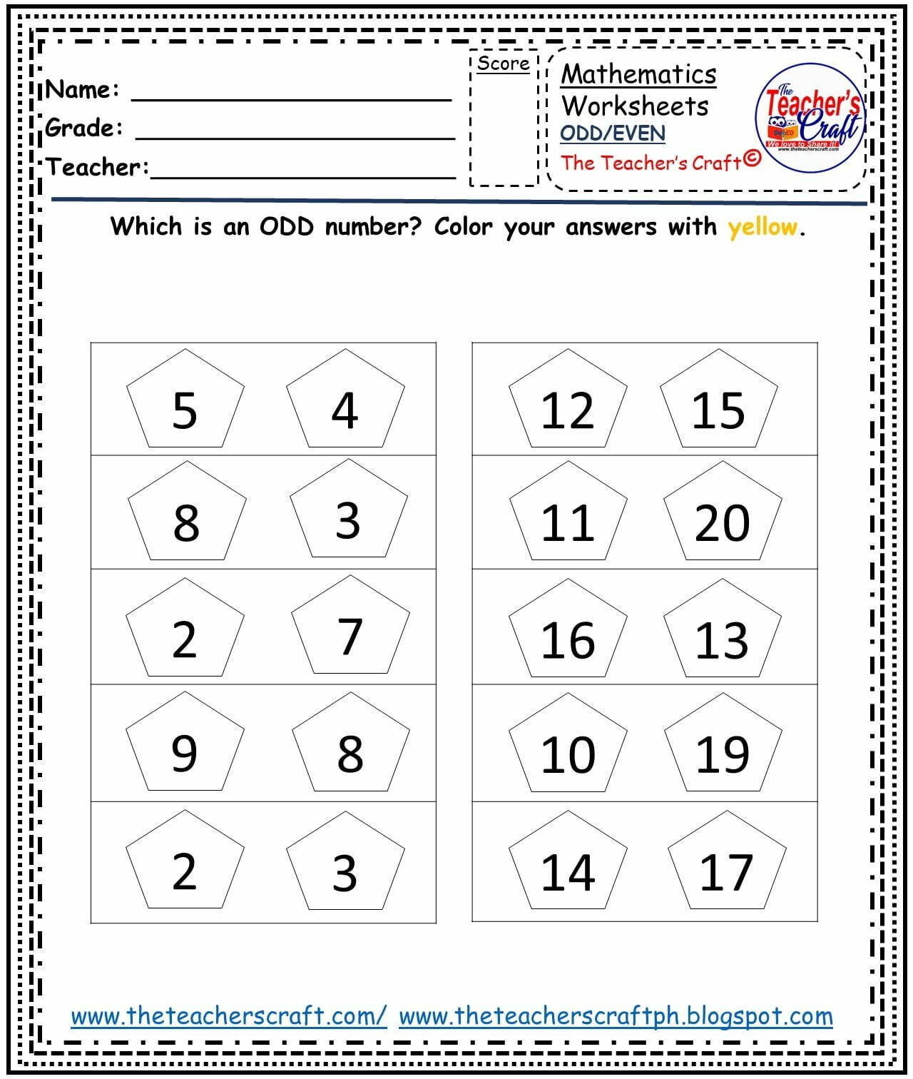 61 Even And Odd Worksheets 22