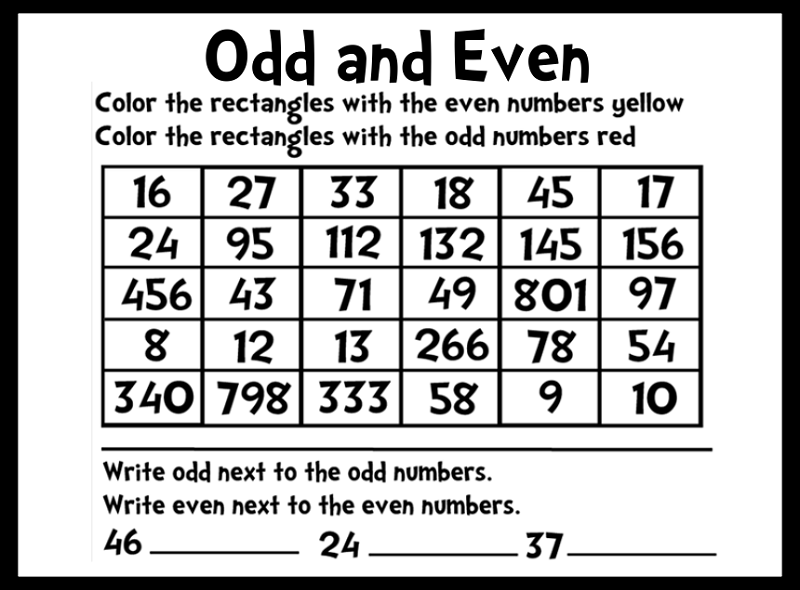 61 Even And Odd Worksheets 30