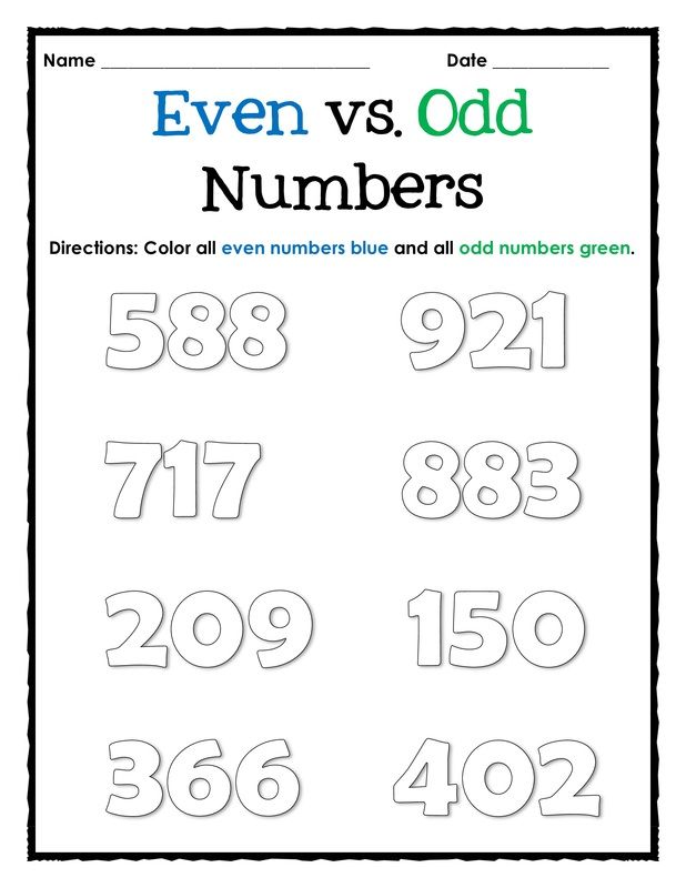 61 Even And Odd Worksheets 52