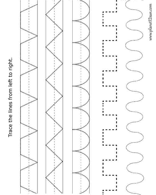 62 Pre K Tracing Worksheets 12