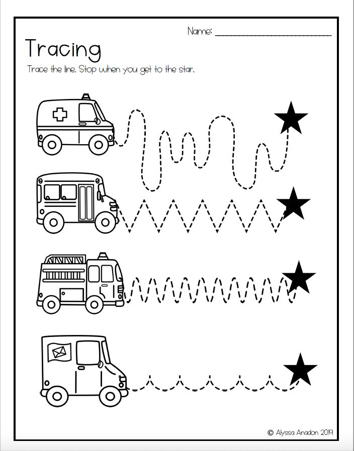 62 Pre K Tracing Worksheets 16