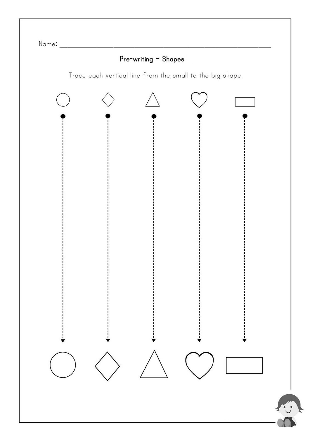 62 Pre K Tracing Worksheets 24