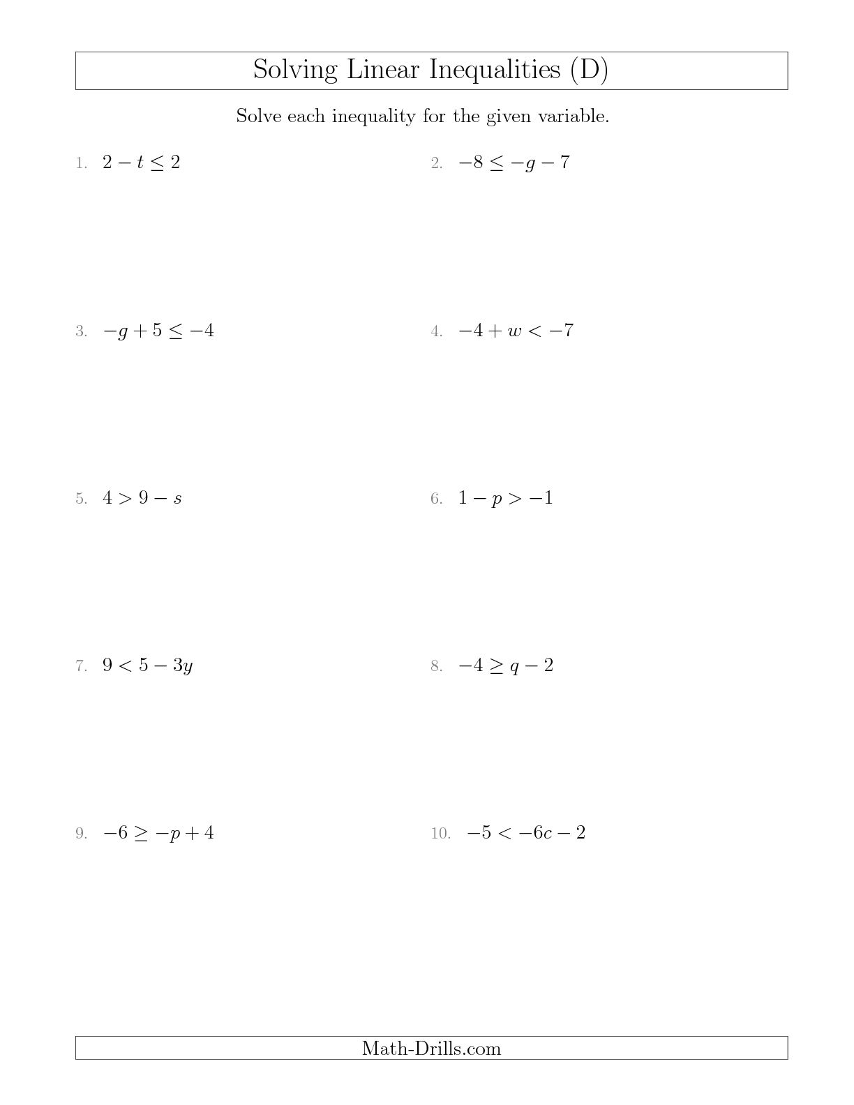 62 Solving Compound Inequalities Worksheet 14