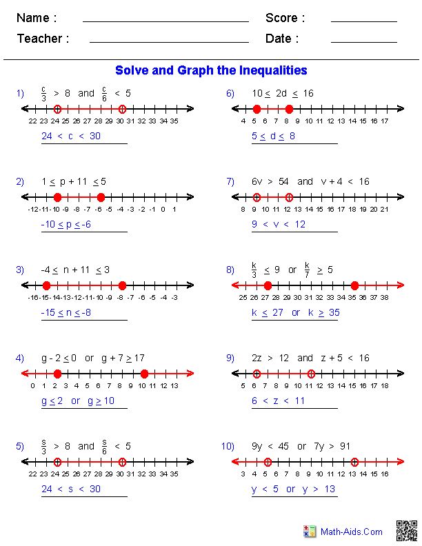 62 Solving Compound Inequalities Worksheet 30