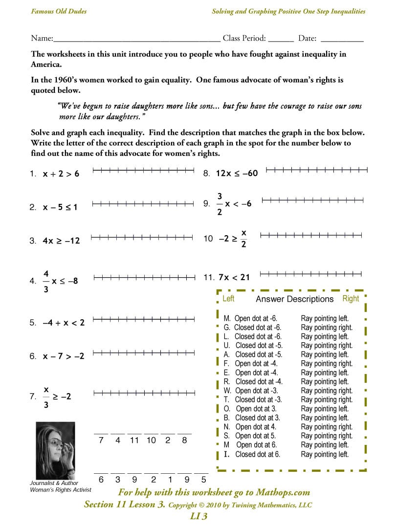 62 Solving Compound Inequalities Worksheet 4