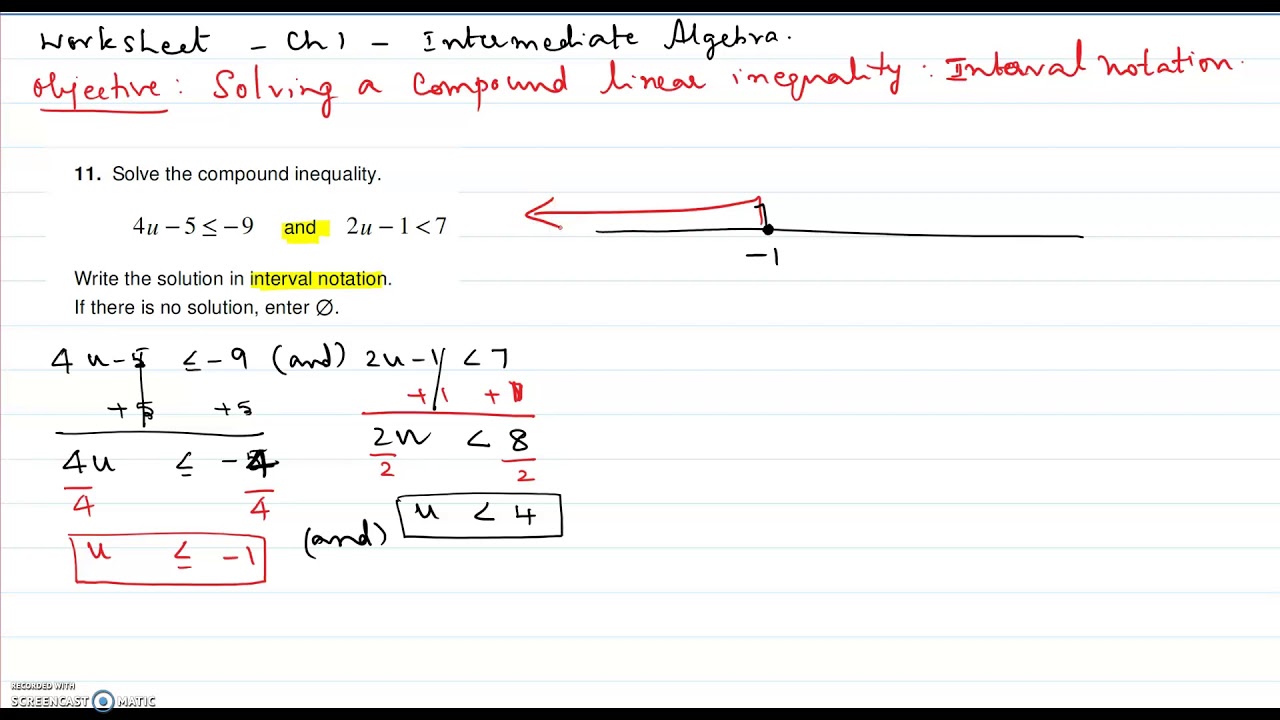 62 Solving Compound Inequalities Worksheet 48