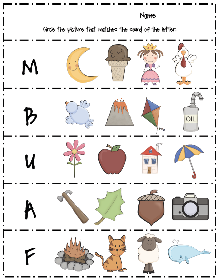 63 Kindergarten Language Arts Worksheets 18