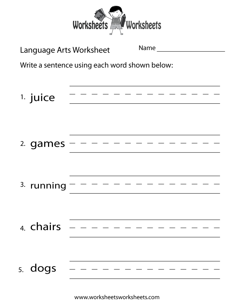 63 Kindergarten Language Arts Worksheets 20