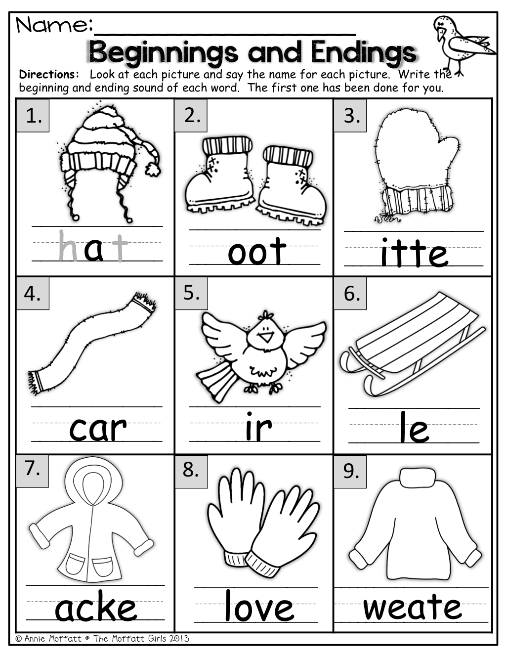 63 Kindergarten Language Arts Worksheets 34