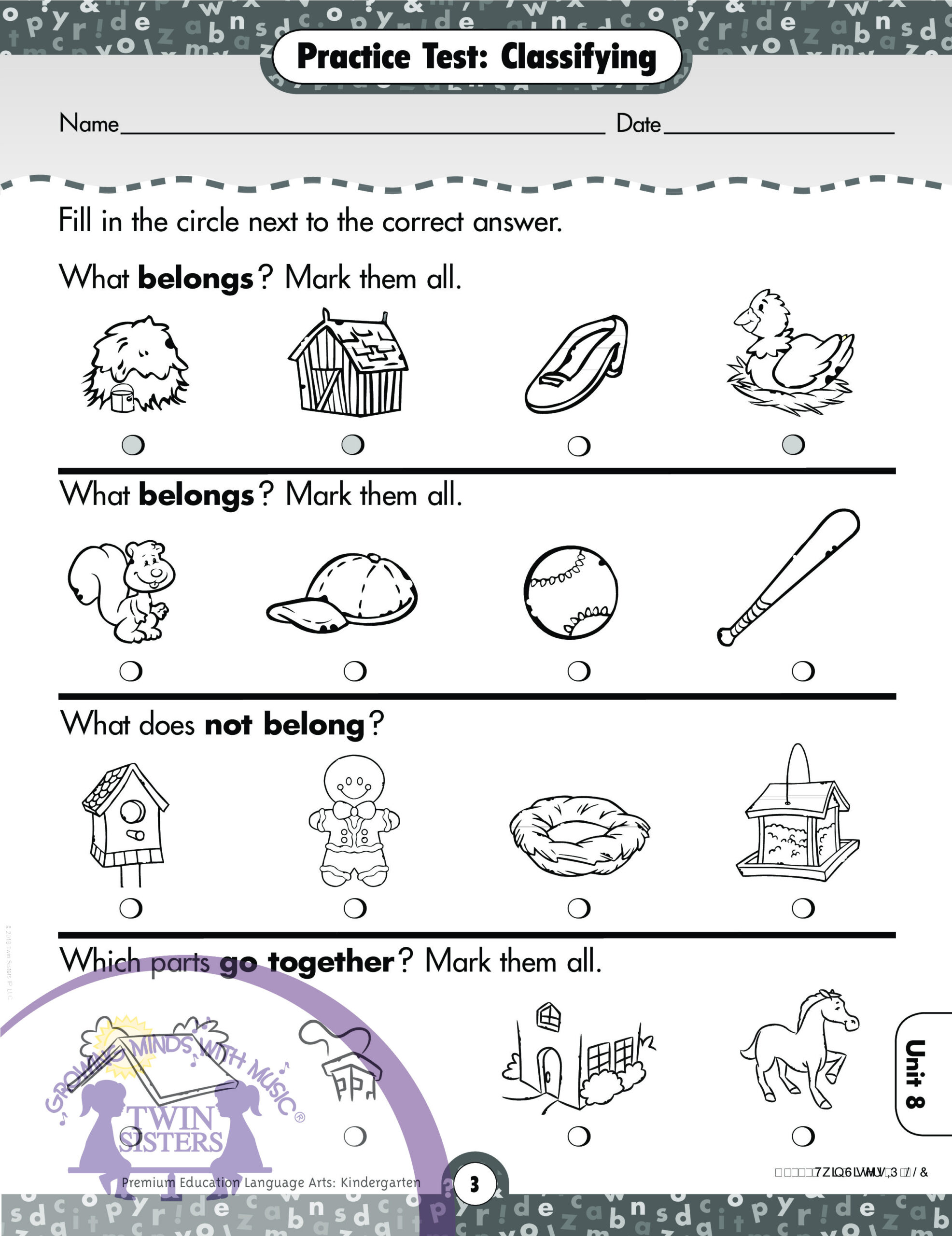 63 Kindergarten Language Arts Worksheets 37