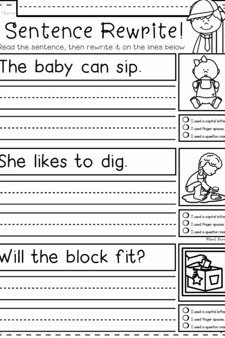 63 Kindergarten Language Arts Worksheets 47