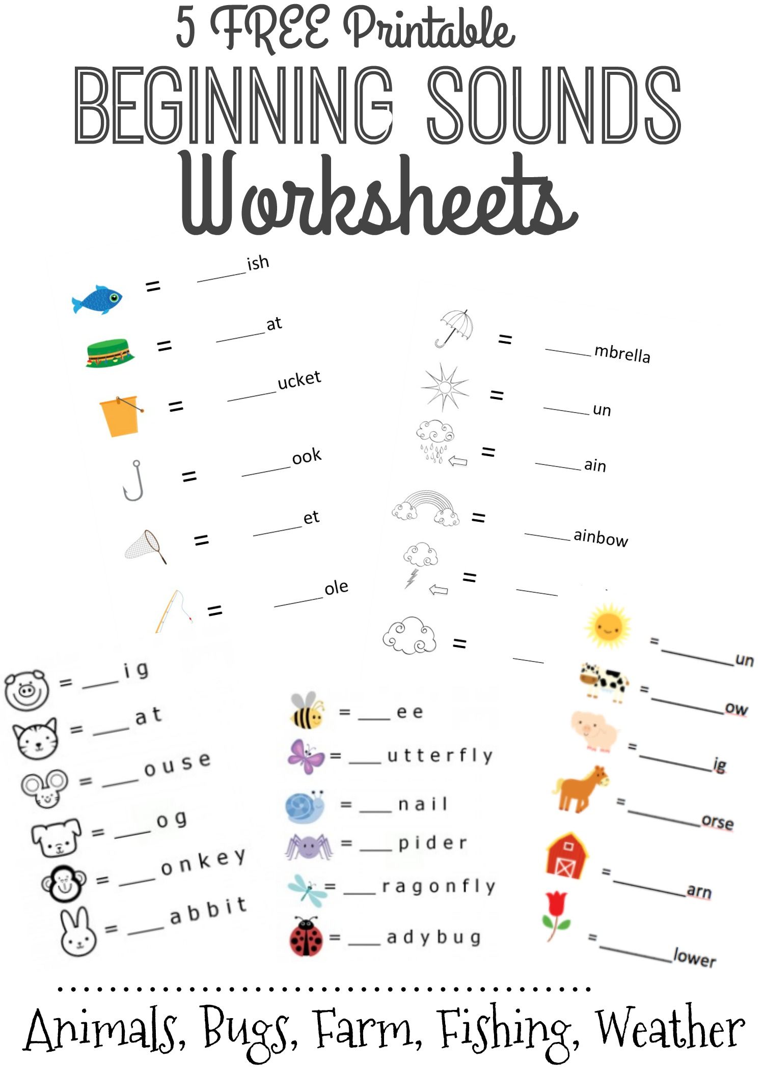 63 Kindergarten Language Arts Worksheets 53