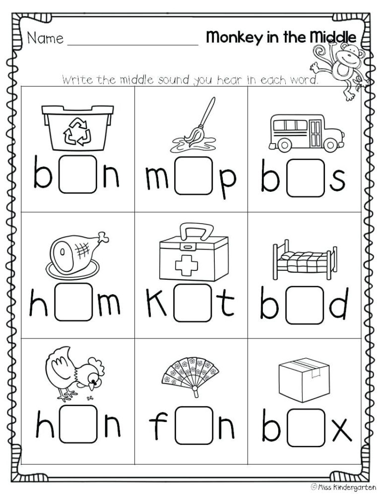 63 Kindergarten Language Arts Worksheets 67