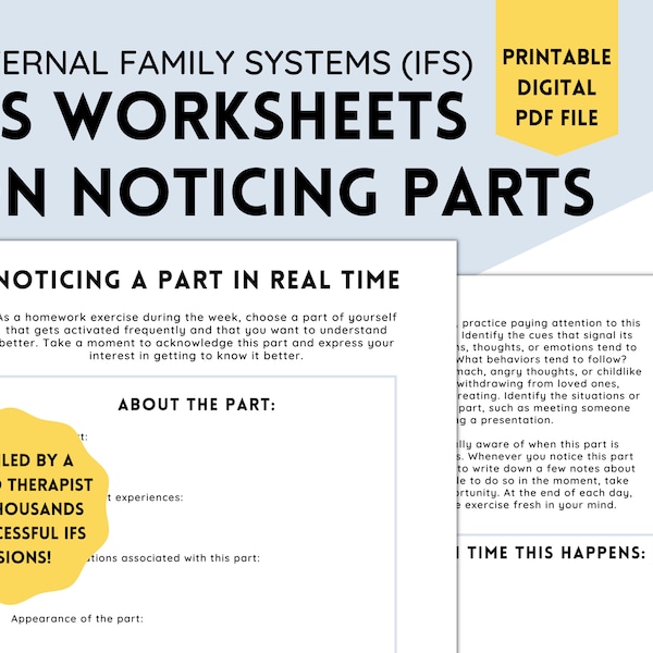 63 Parts Work Therapy Worksheets 42