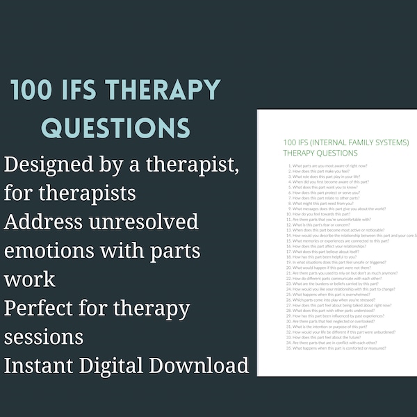 63 Parts Work Therapy Worksheets 63