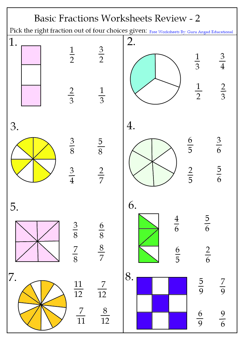 65 Fractions Worksheets Grade 5 16