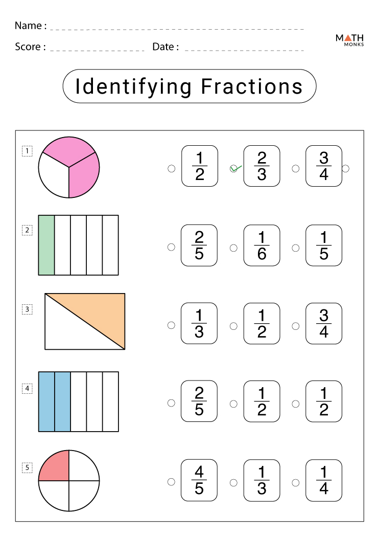 65 Fractions Worksheets Grade 5 44