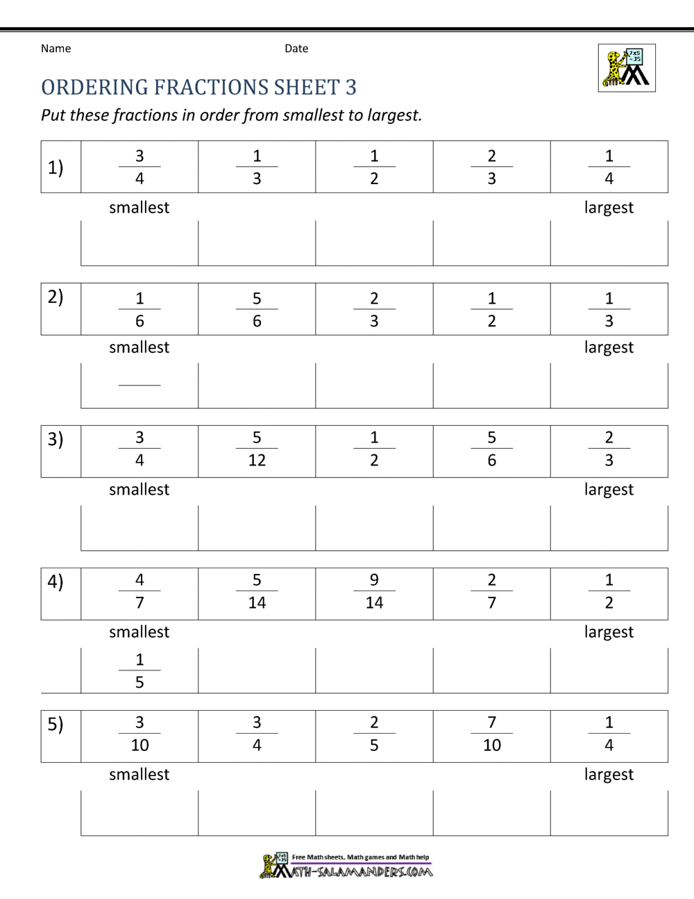 65 Fractions Worksheets Grade 5 63