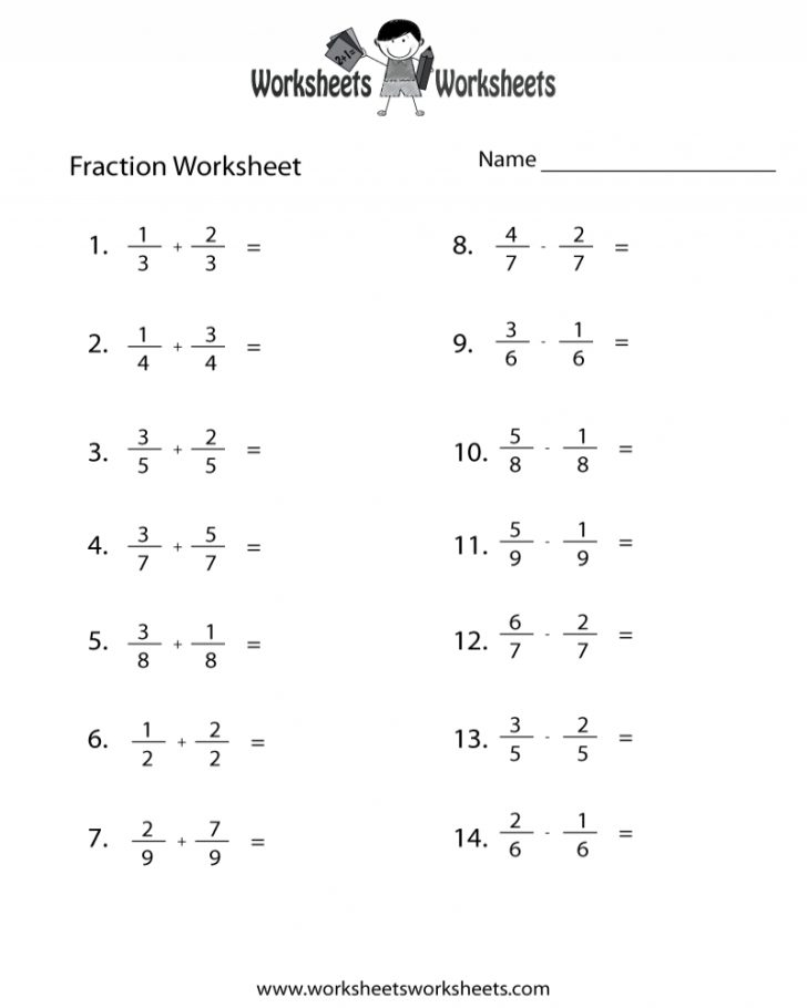 65 Fractions Worksheets Grade 5 69