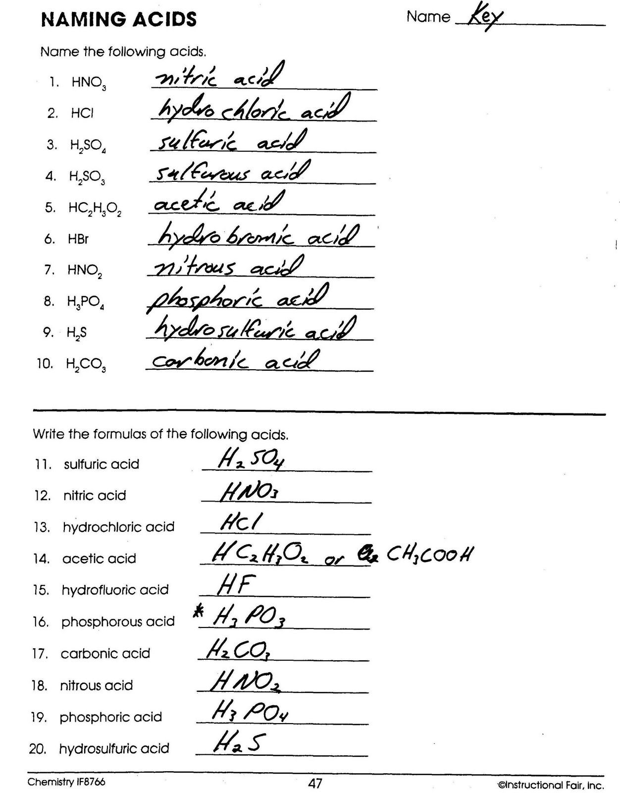 65 Writing Chemical Equations Worksheet 13