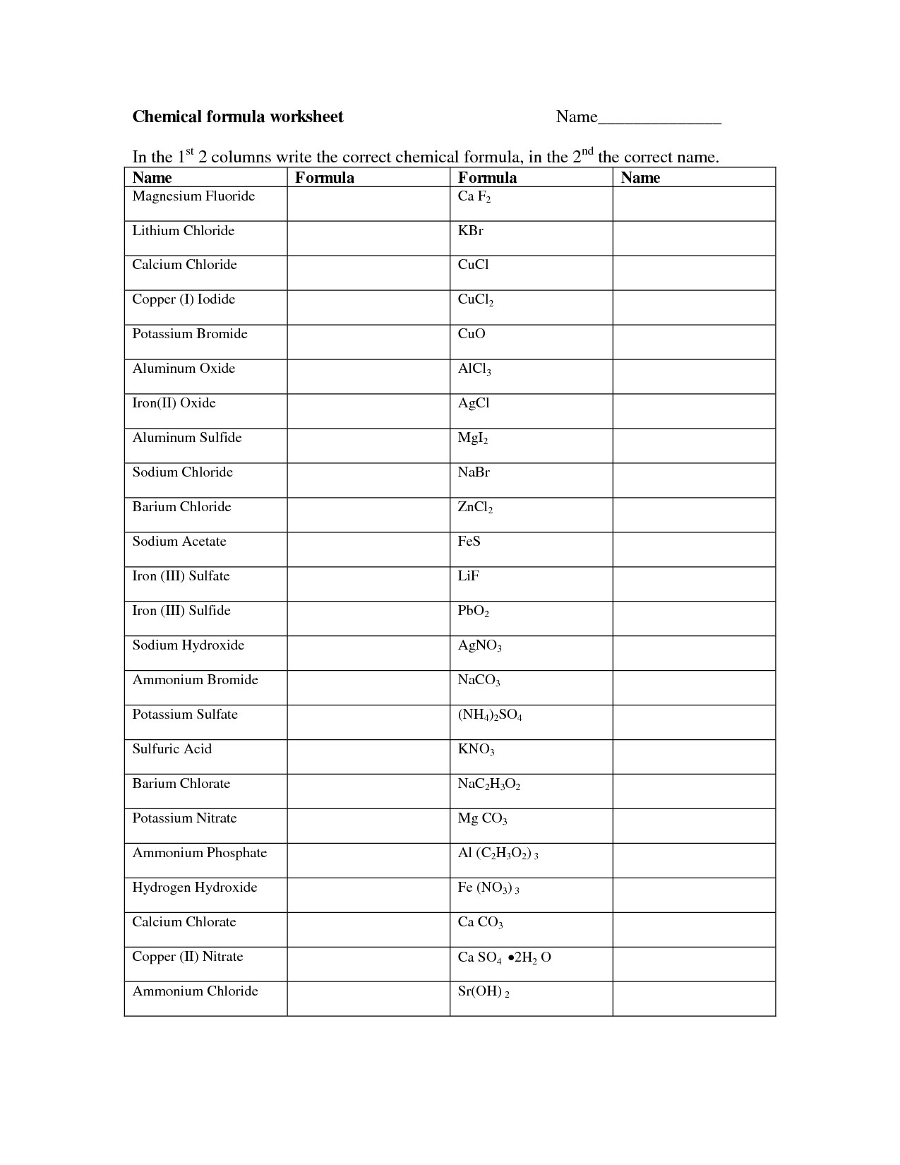 65 Writing Chemical Equations Worksheet 22