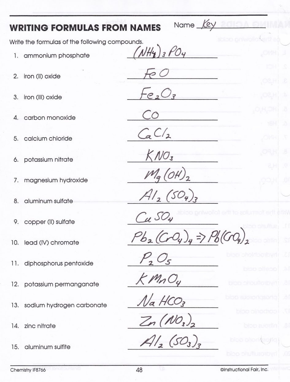 65 Writing Chemical Equations Worksheet 36