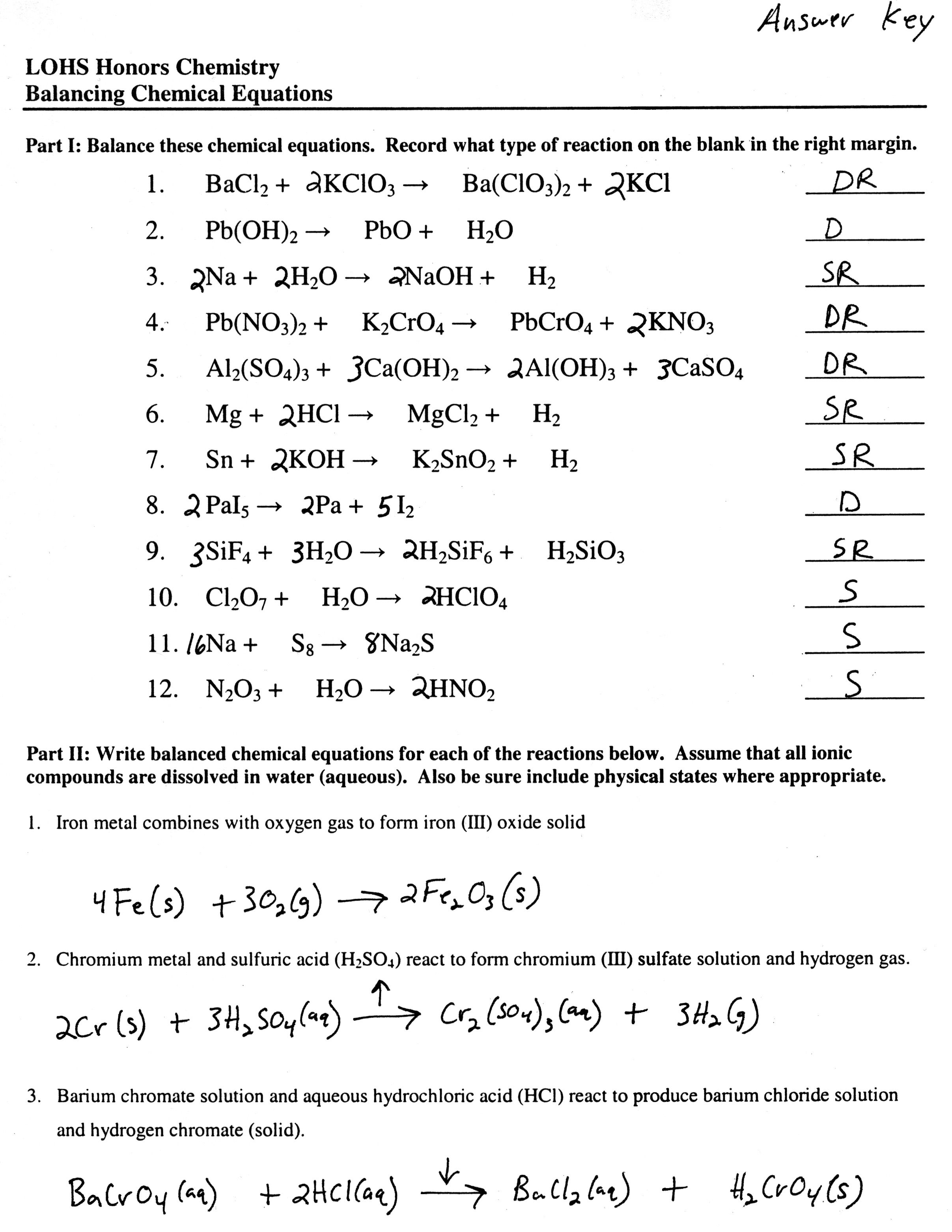 65 Writing Chemical Equations Worksheet 41