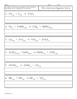 65 Writing Chemical Equations Worksheet 56