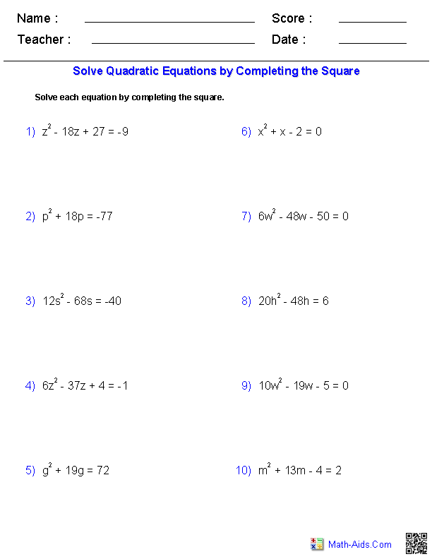 40 Factoring Quadratic Equations Worksheet 13