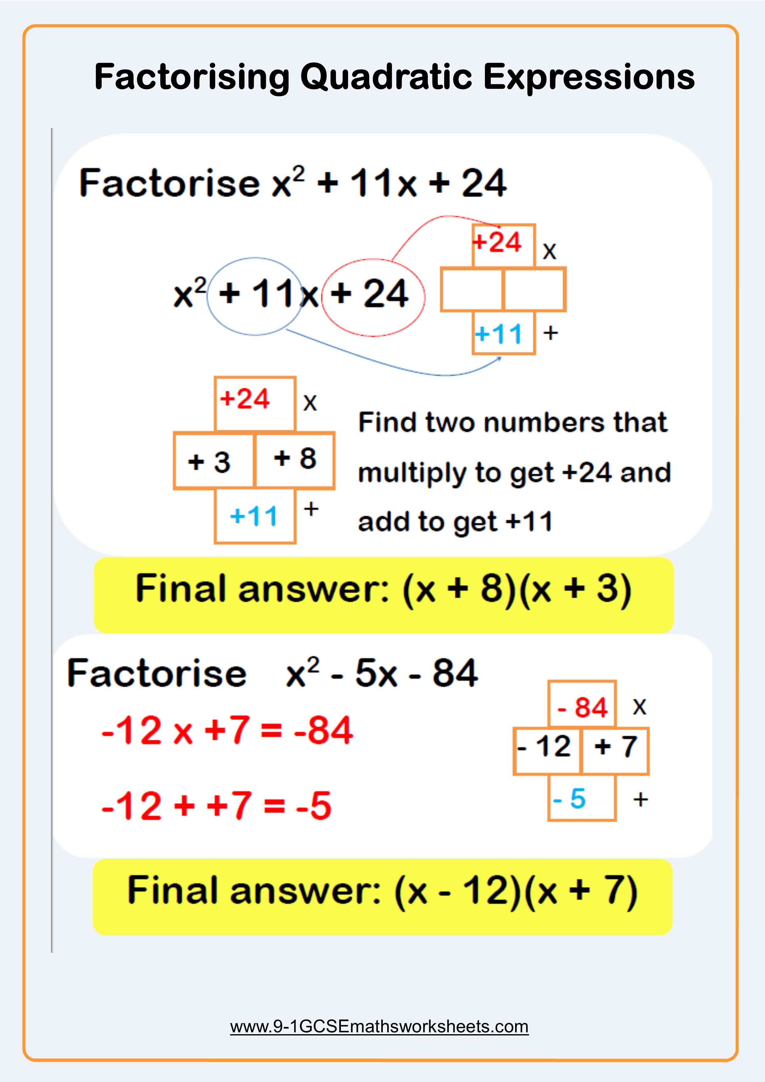 40 Factoring Quadratic Equations Worksheet 2