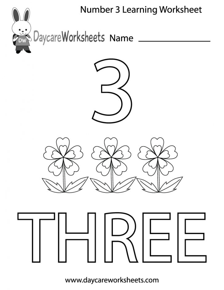 50 Number 3 Worksheet Preschool 38