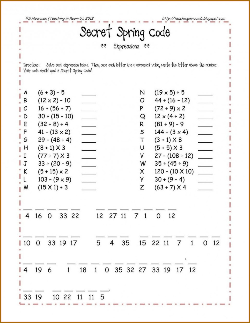 50 Worksheet For 6Th Graders 57