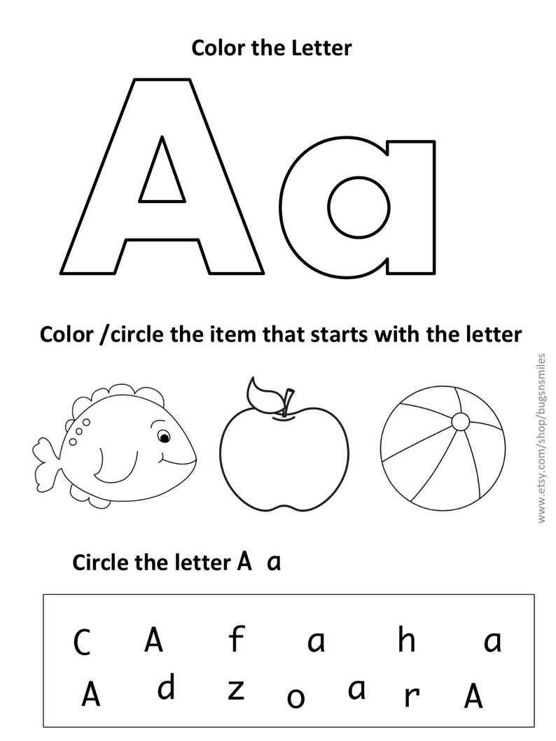 60 Free Prek Printable Worksheets 22