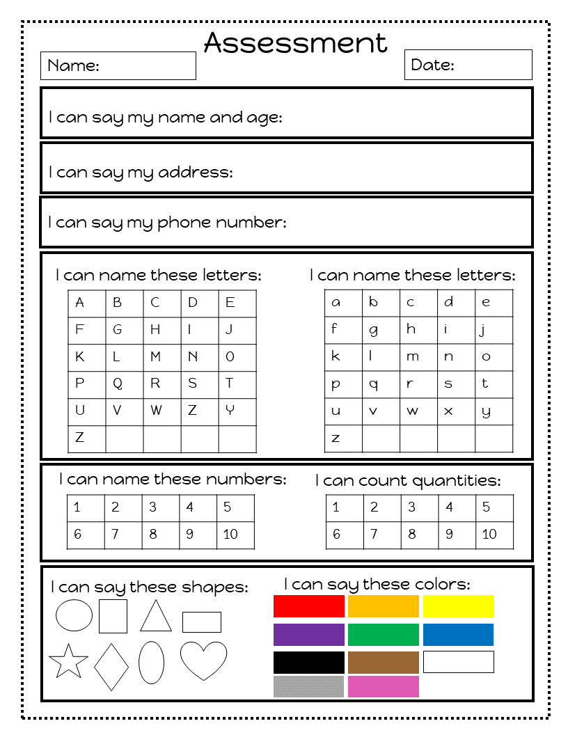 60 Free Prek Printable Worksheets 51