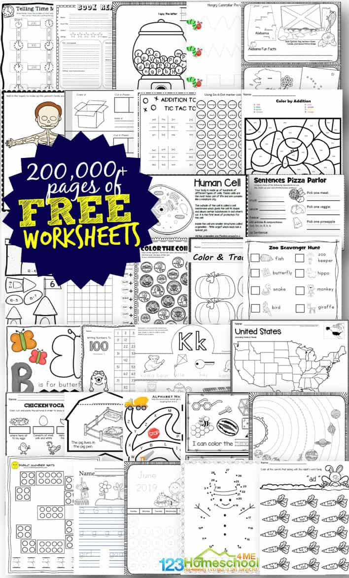 60 Free Prek Printable Worksheets 63