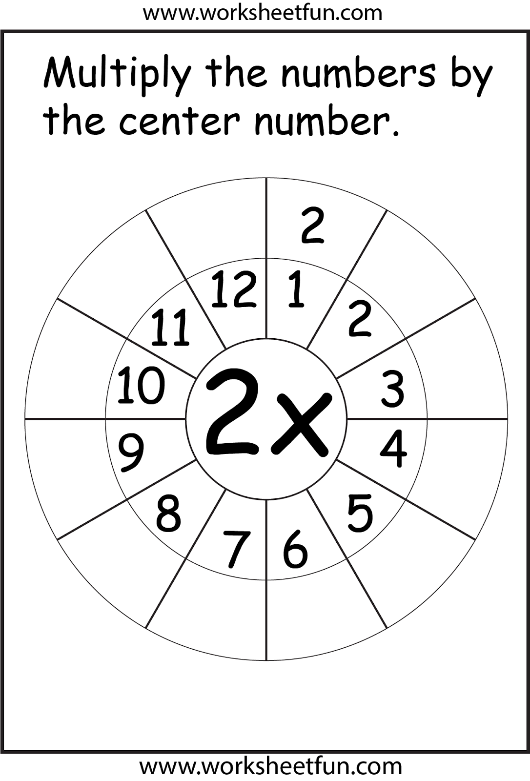 60 Free Worksheets For Multiplication 36