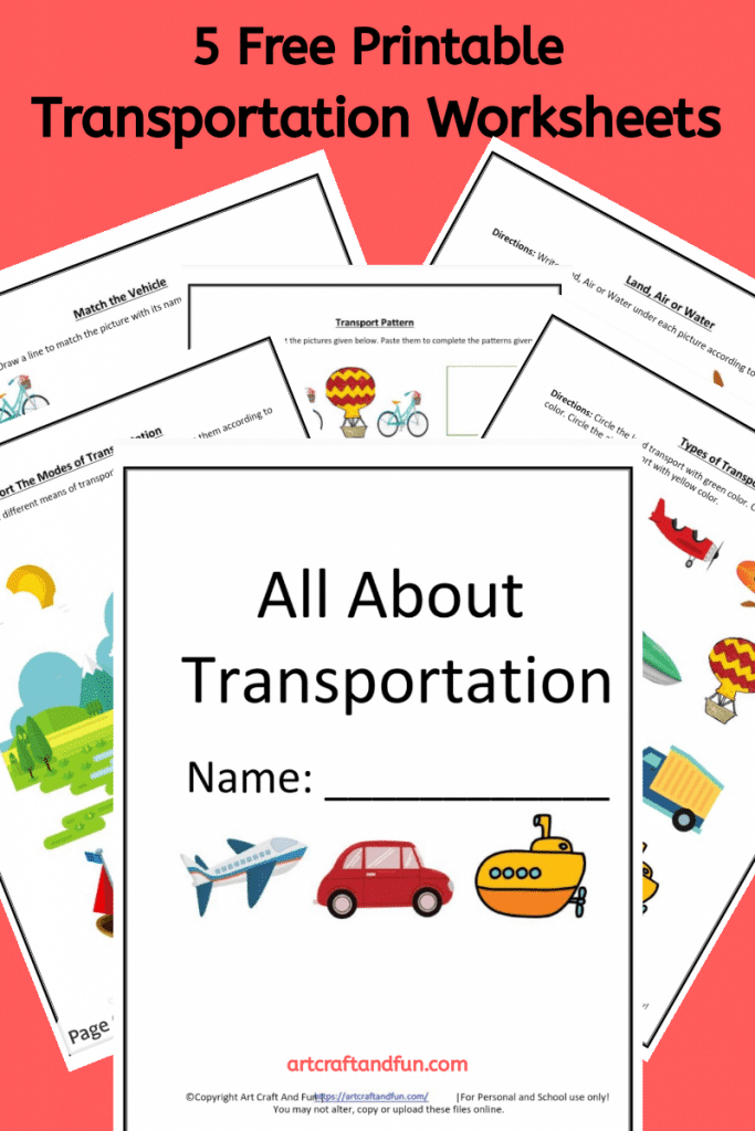 61 Transportation Worksheets For Preschool 30