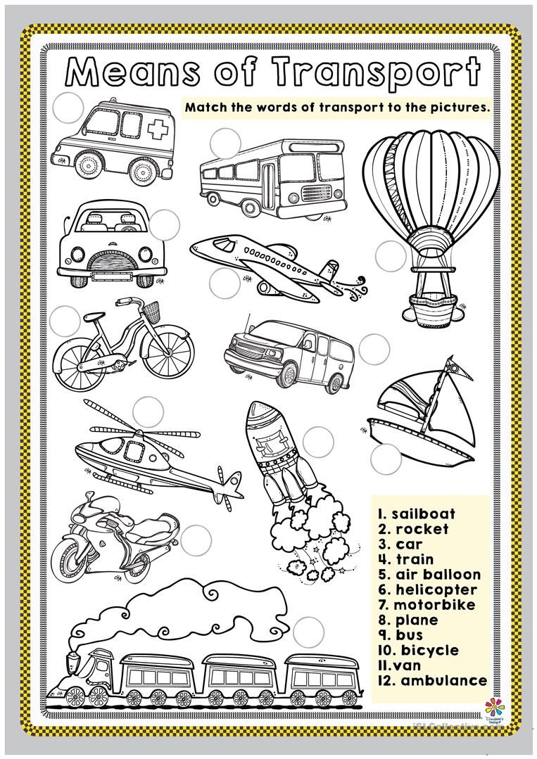 61 Transportation Worksheets For Preschool 47