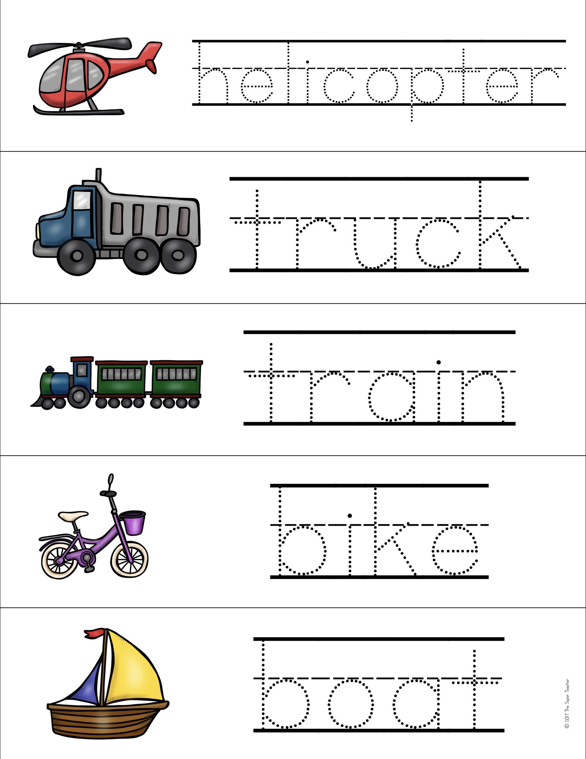 61 Transportation Worksheets For Preschool 48