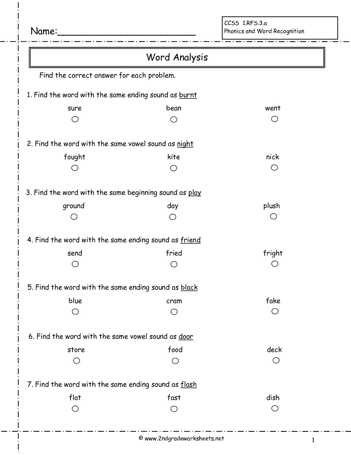 65 2Nd Grade Phonics Worksheets 24