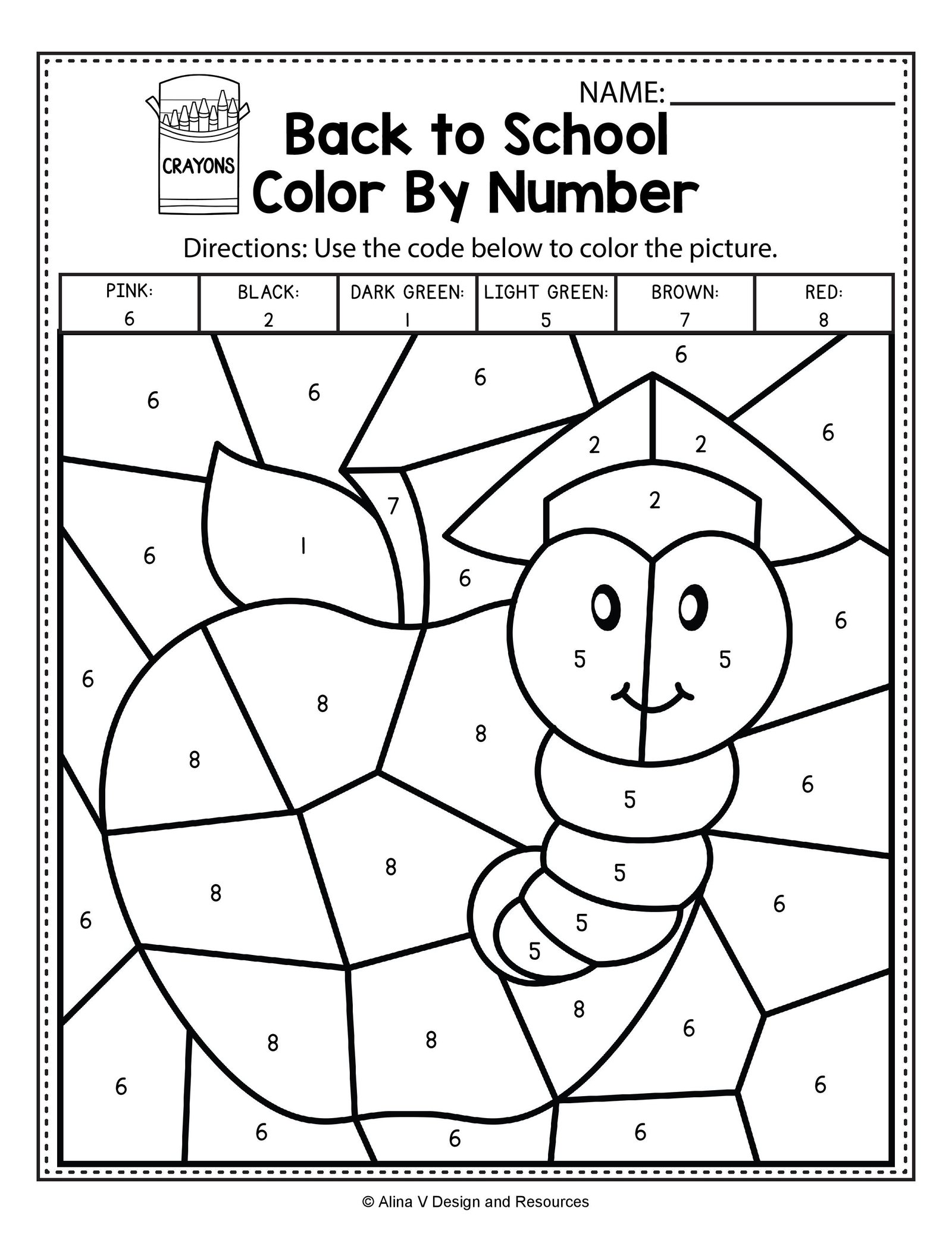 80 Printable Color By Multiplication Worksheets 10