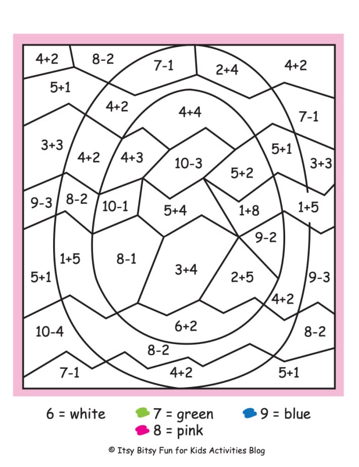 80 Printable Color By Multiplication Worksheets 62