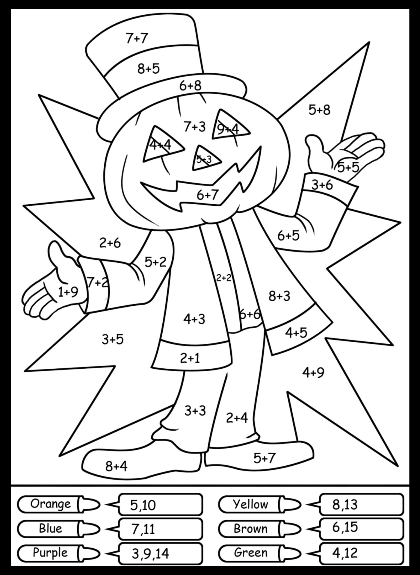 80 Printable Color By Multiplication Worksheets 67