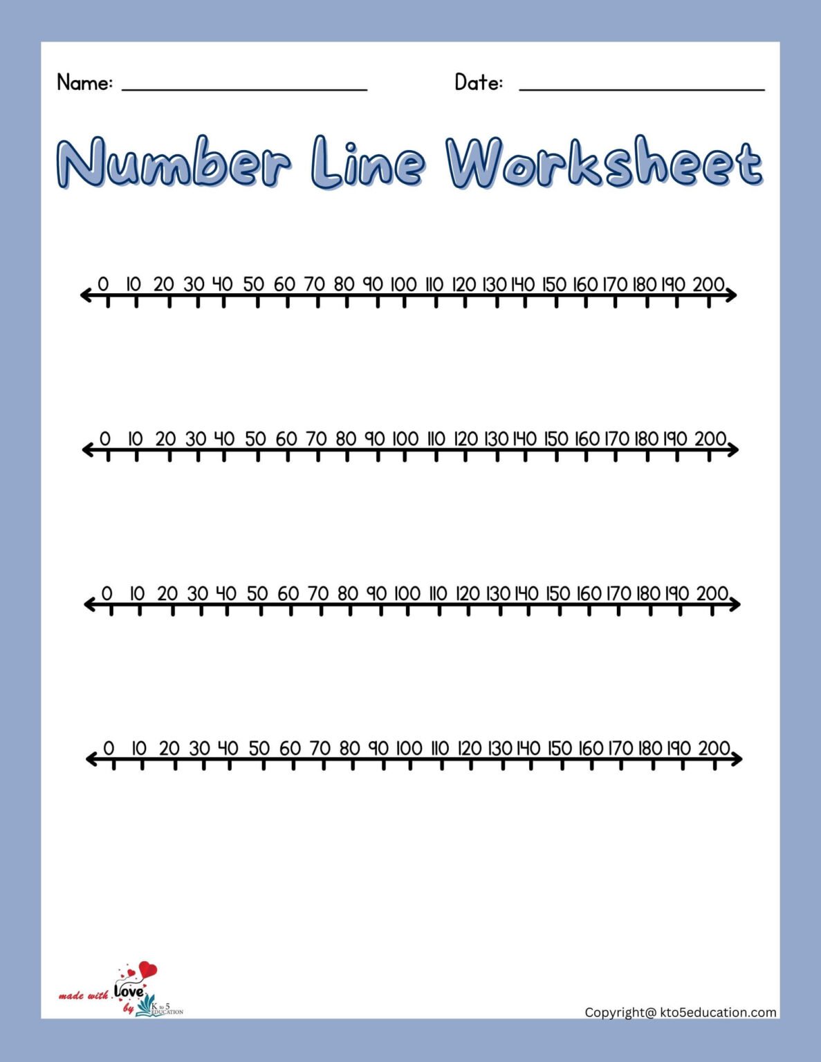 80 Printable Fraction Number Line Worksheet 12