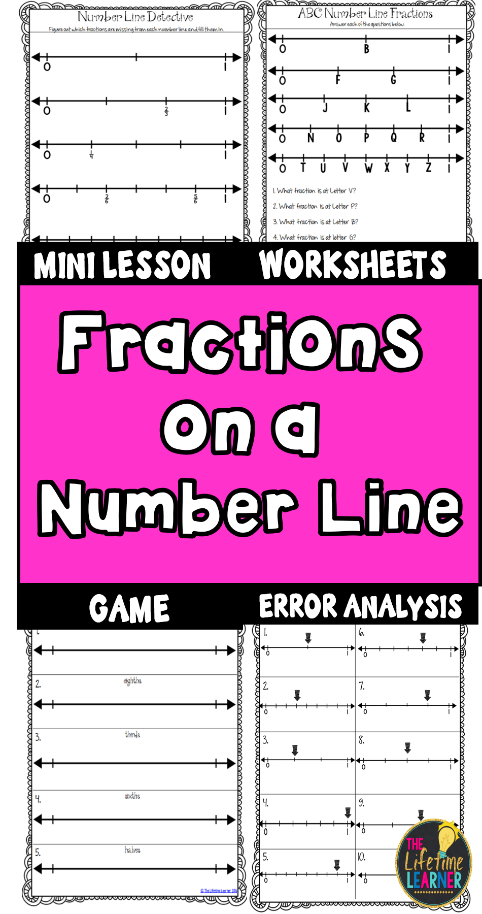 80 Printable Fraction Number Line Worksheet 15