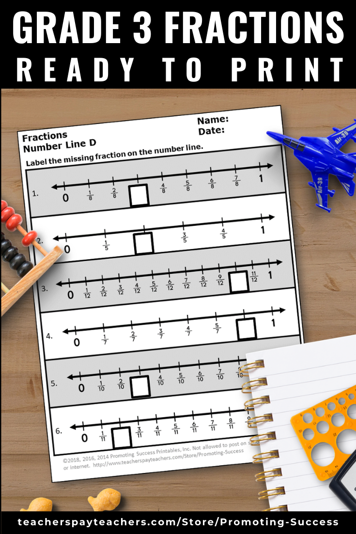 80 Printable Fraction Number Line Worksheet 29