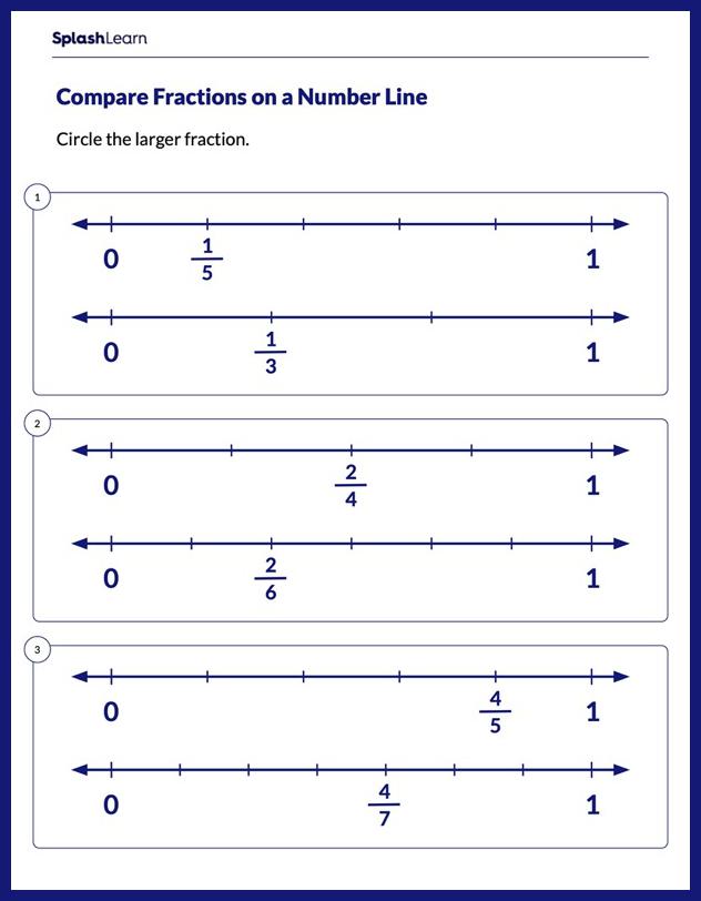 80 Printable Fraction Number Line Worksheet 7