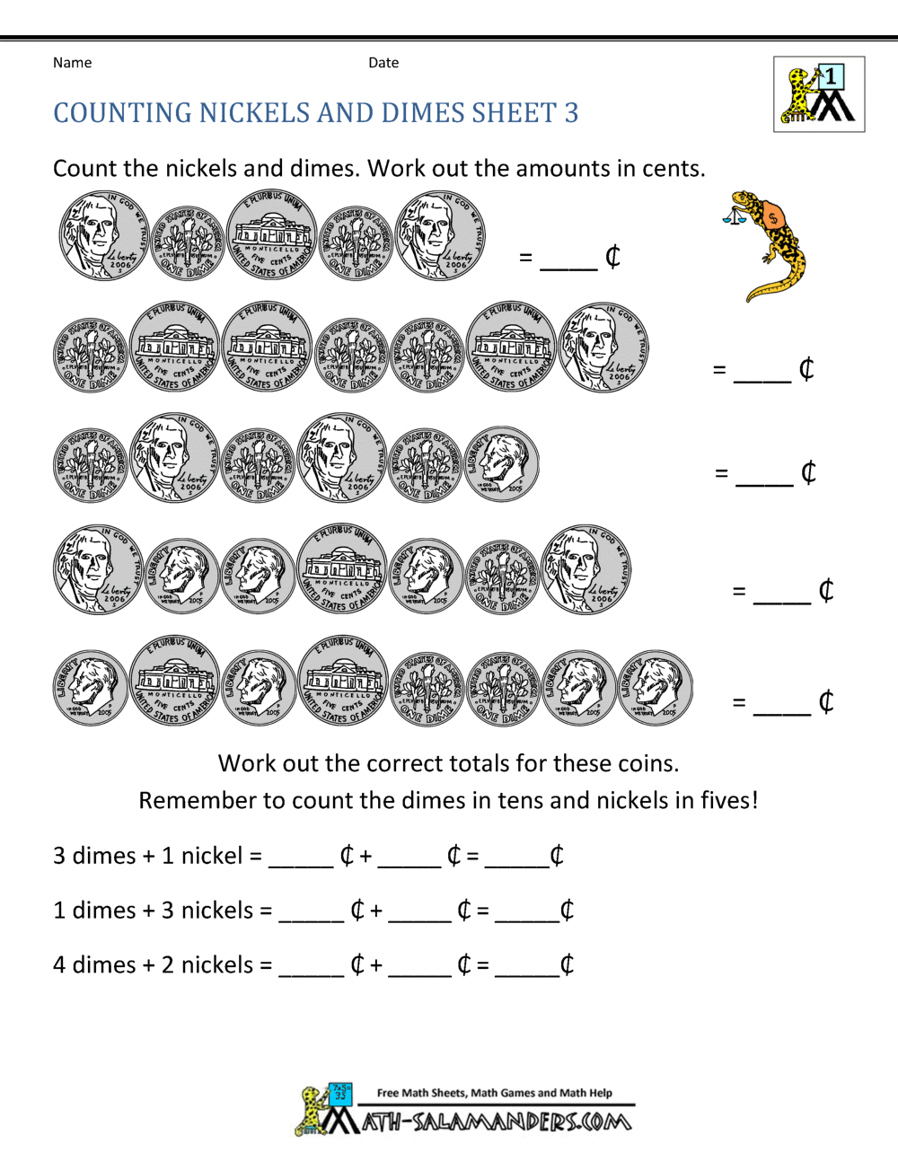 80 Printable Money Worksheets 1St Grade 4