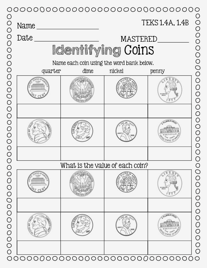 80 Printable Money Worksheets 1St Grade 63